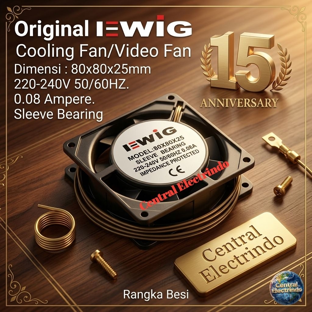 Cooling Fan Video Fan 80x80x25mm EWIG.