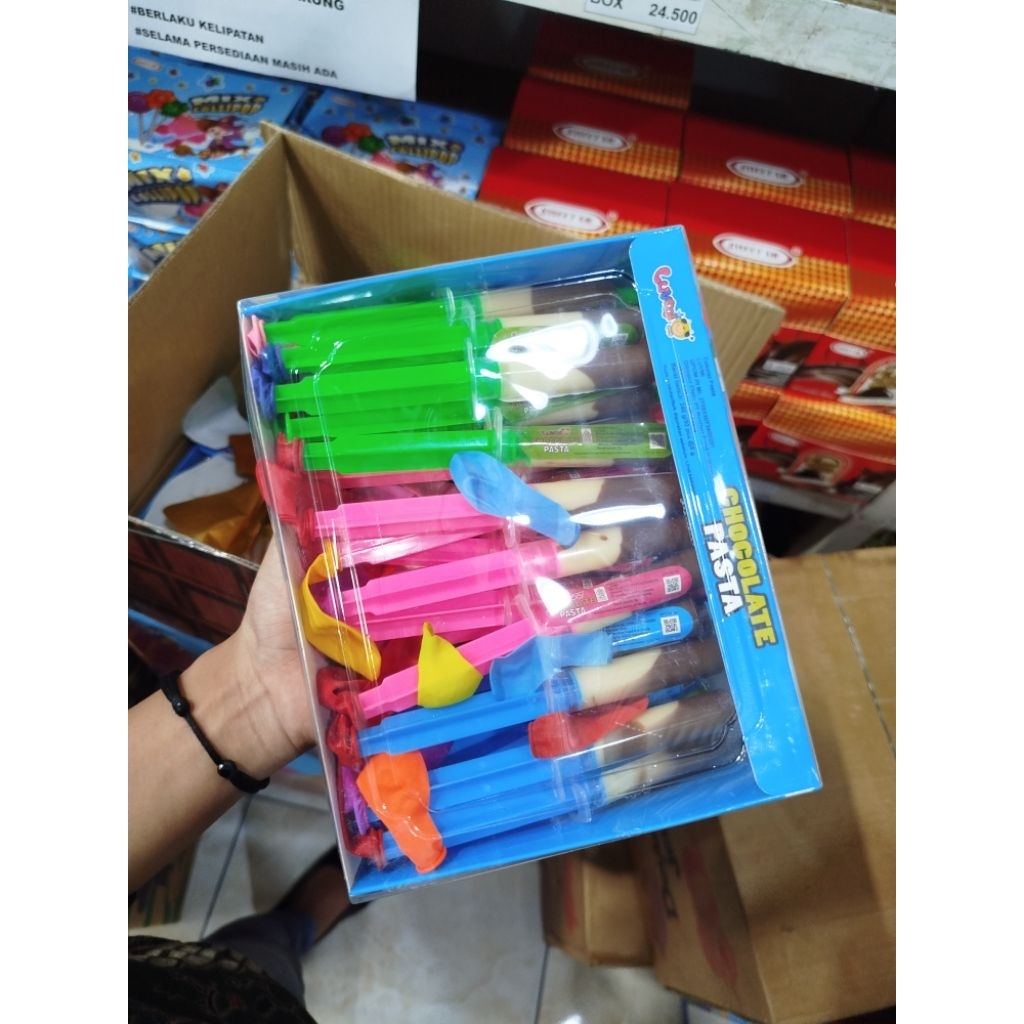 Luvmi coklat pasta suntik + balon