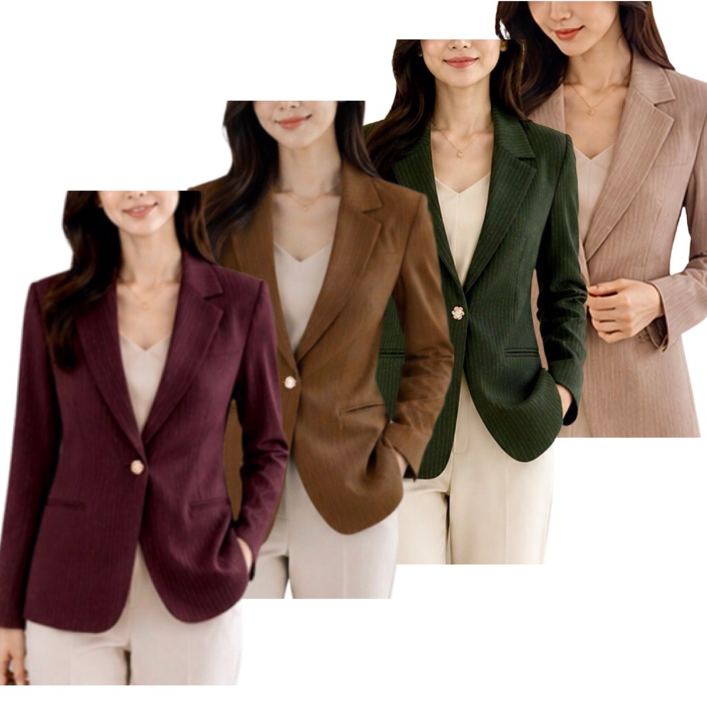 Blazer formal wanita . Jas kantor wanita. Jas wanita. Blazer wanita kantor kancing 1. Blazer wanita 
