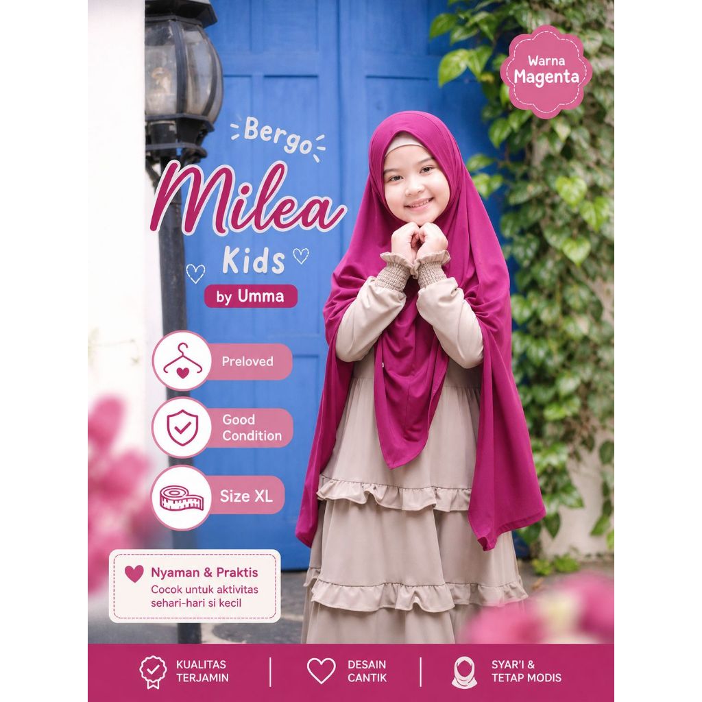 Bergo Ceria / Bergo Milea / Bergo Jollie by Umma / Bergo Umma / Umma Kids / Mom and kids