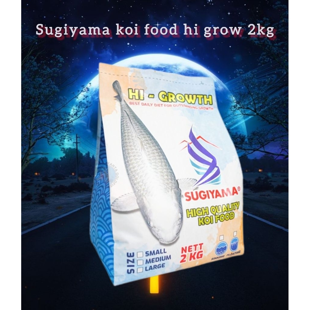 pakan koi import Sugiyama koi food 2kg hi grow