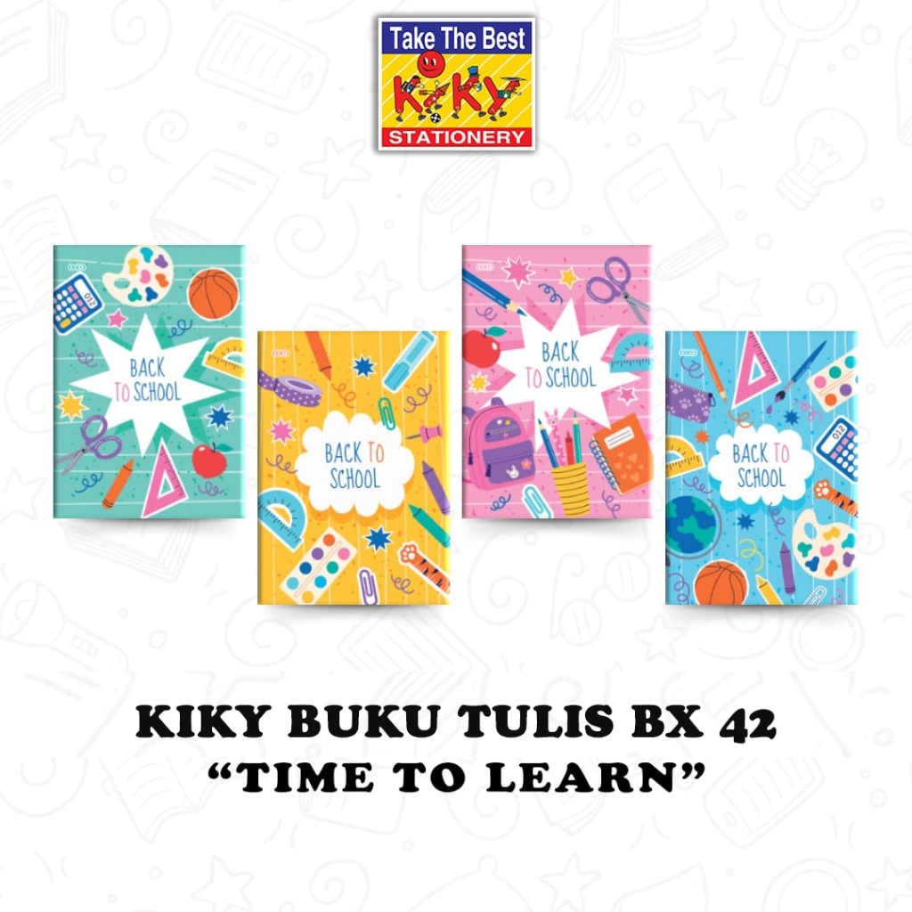 TBMO 1 PACK KIKY Buku Tulis BX 42 Lembar 10 Buku Boxy/ Motif Random