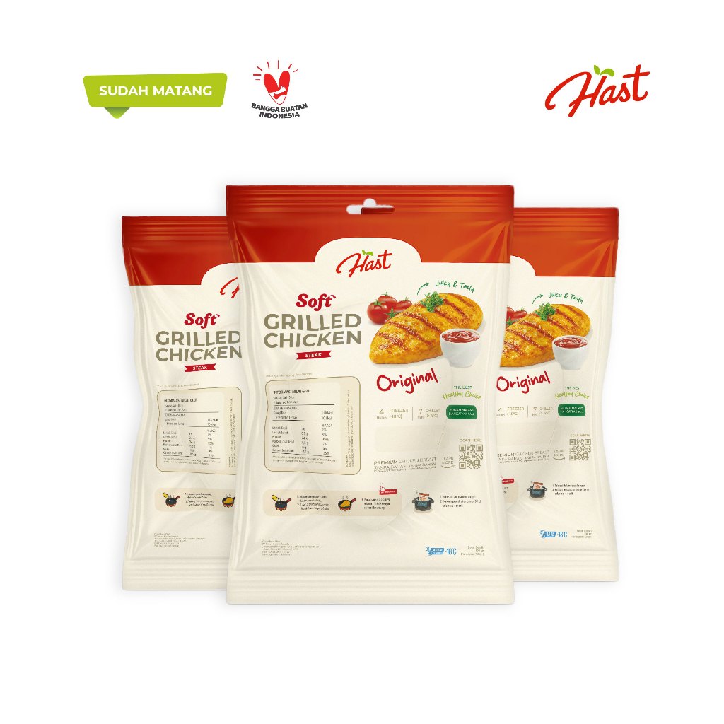 [Paket] Hast Grilled Chicken Steak - Dada Ayam Panggang Praktis Siap Makan