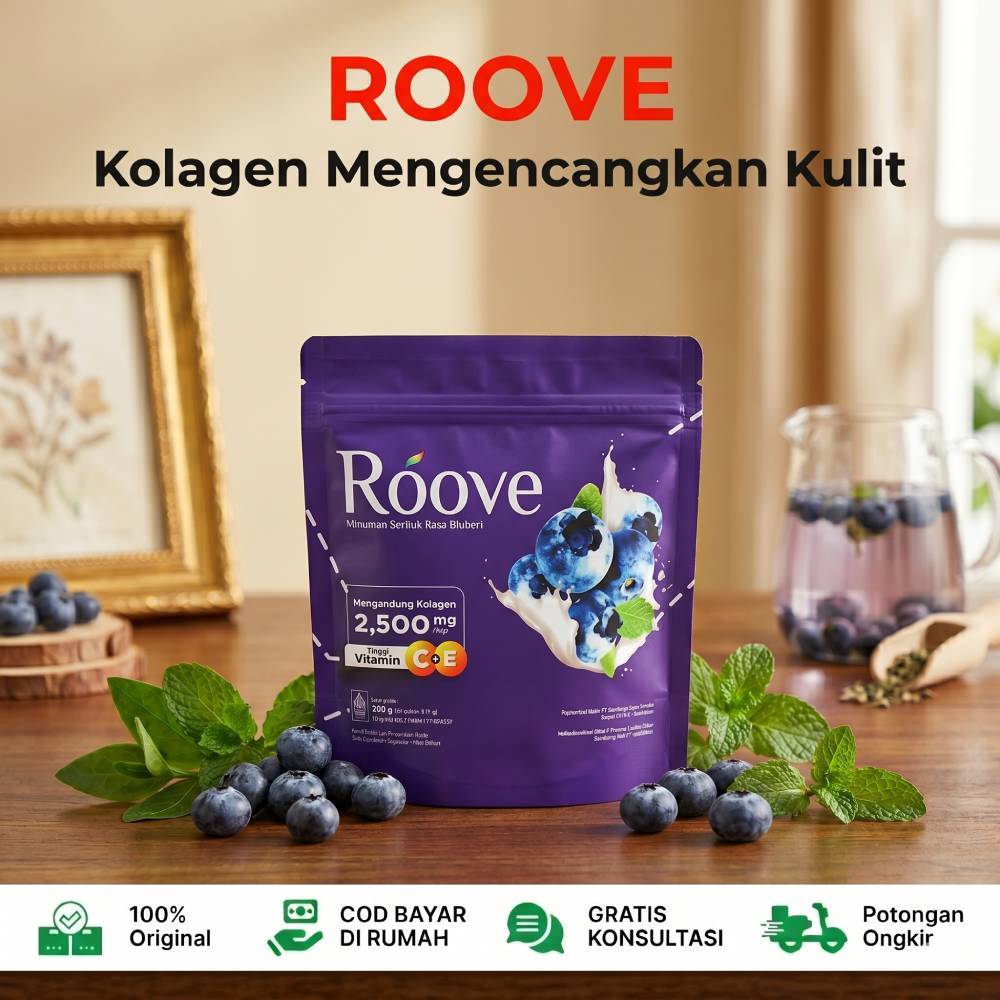 ROOVE Collagen Beauty Drink Minuman Kolagen Menyehatkan Kulit Mengatasi Rambut Rontok