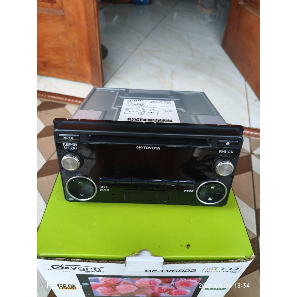 double din head unit tape original toyota avanza second mulus