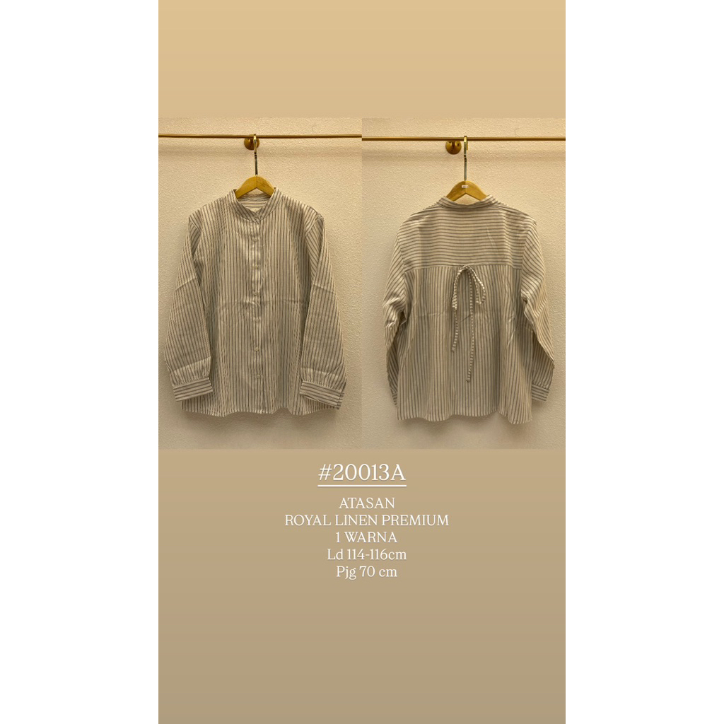 blouse salur royal linen premium/blouse salur/atasan salur linen/atasan pita /blouse linen pita