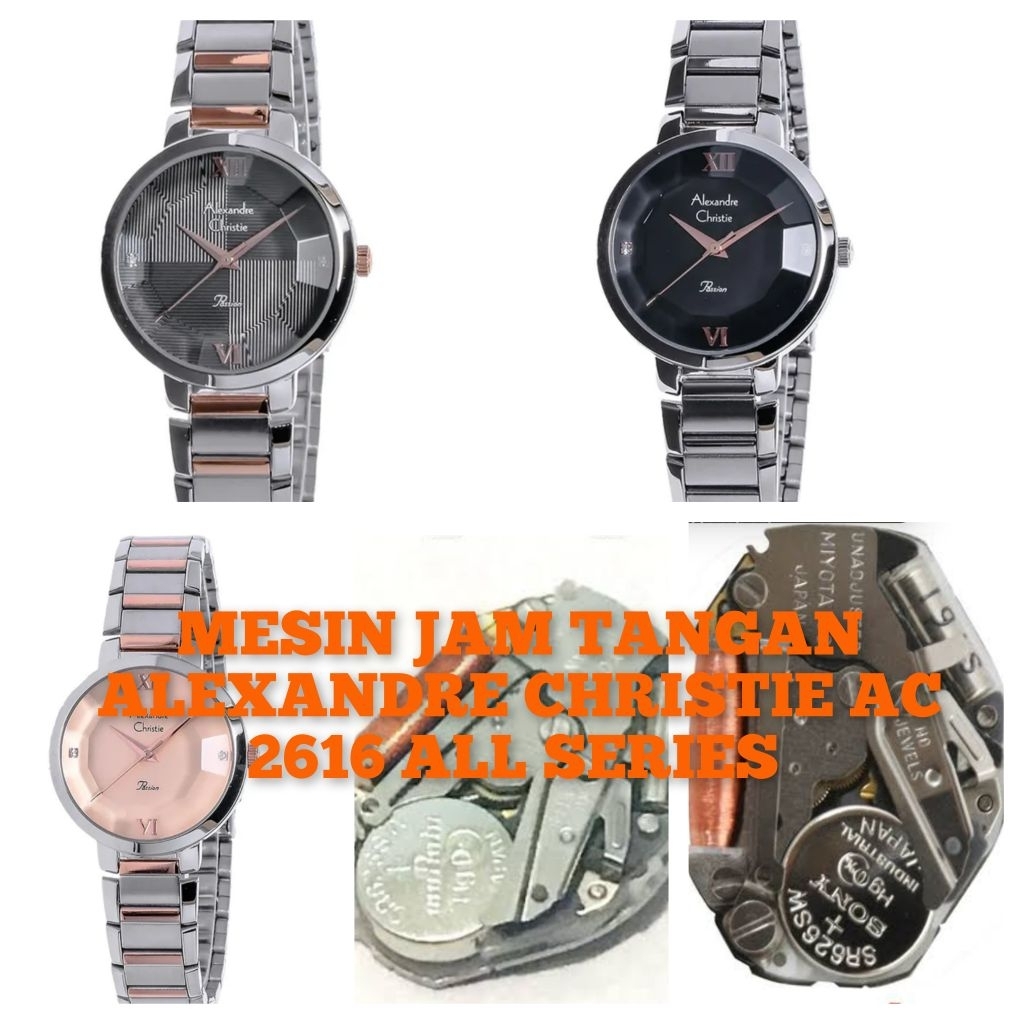 Mesin jam tangan Alexandre Christie AC 2616 All series