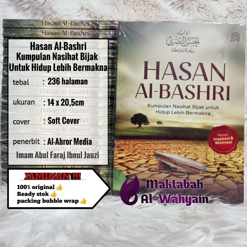 Buku Hasan Al-Bashri - Kumpulan Nasihat Bijak Untuk Hidup Lebih Bermakna (Terjemah Adab Al-Hasan Al-