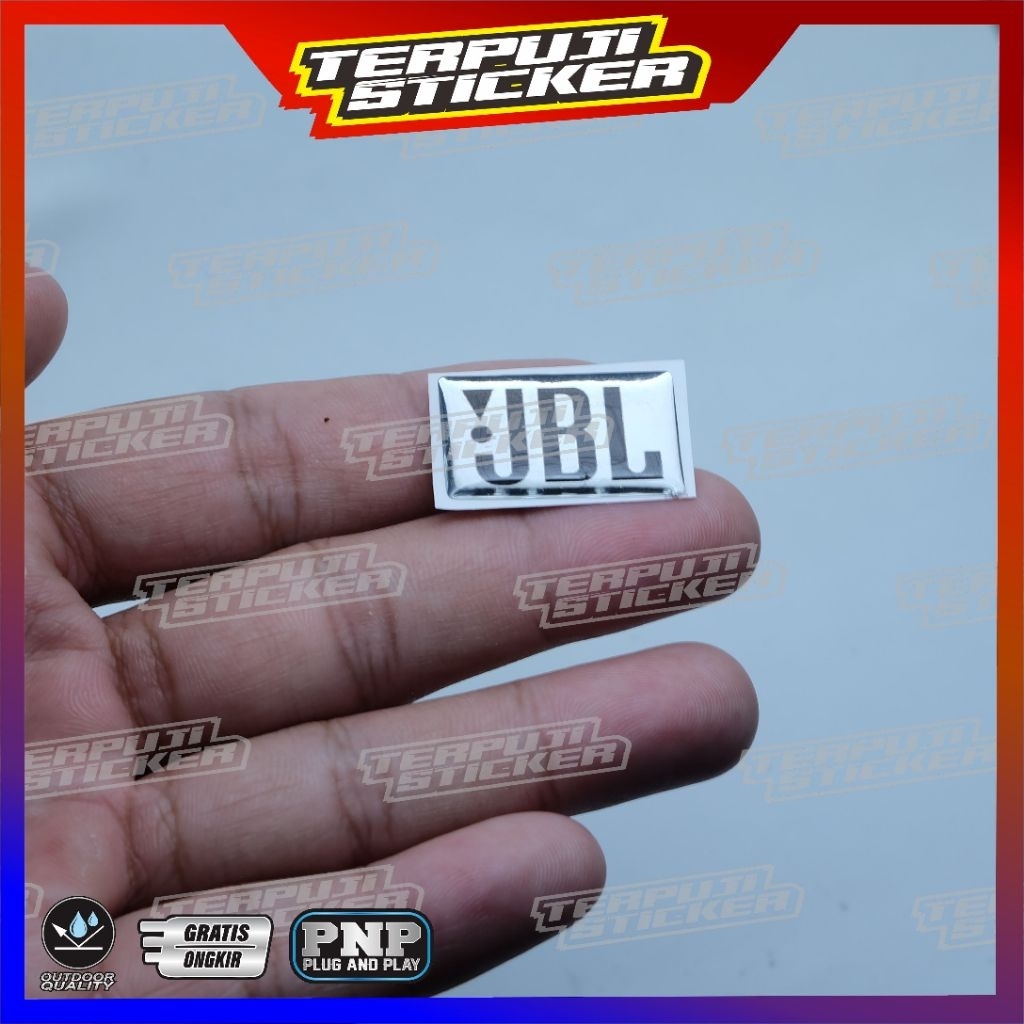 emblem timbul JBL SILVER SPEAKER AUDIO MOBIL/ STICKER JBL SILVER SPEAKER AUDIO MOBIL