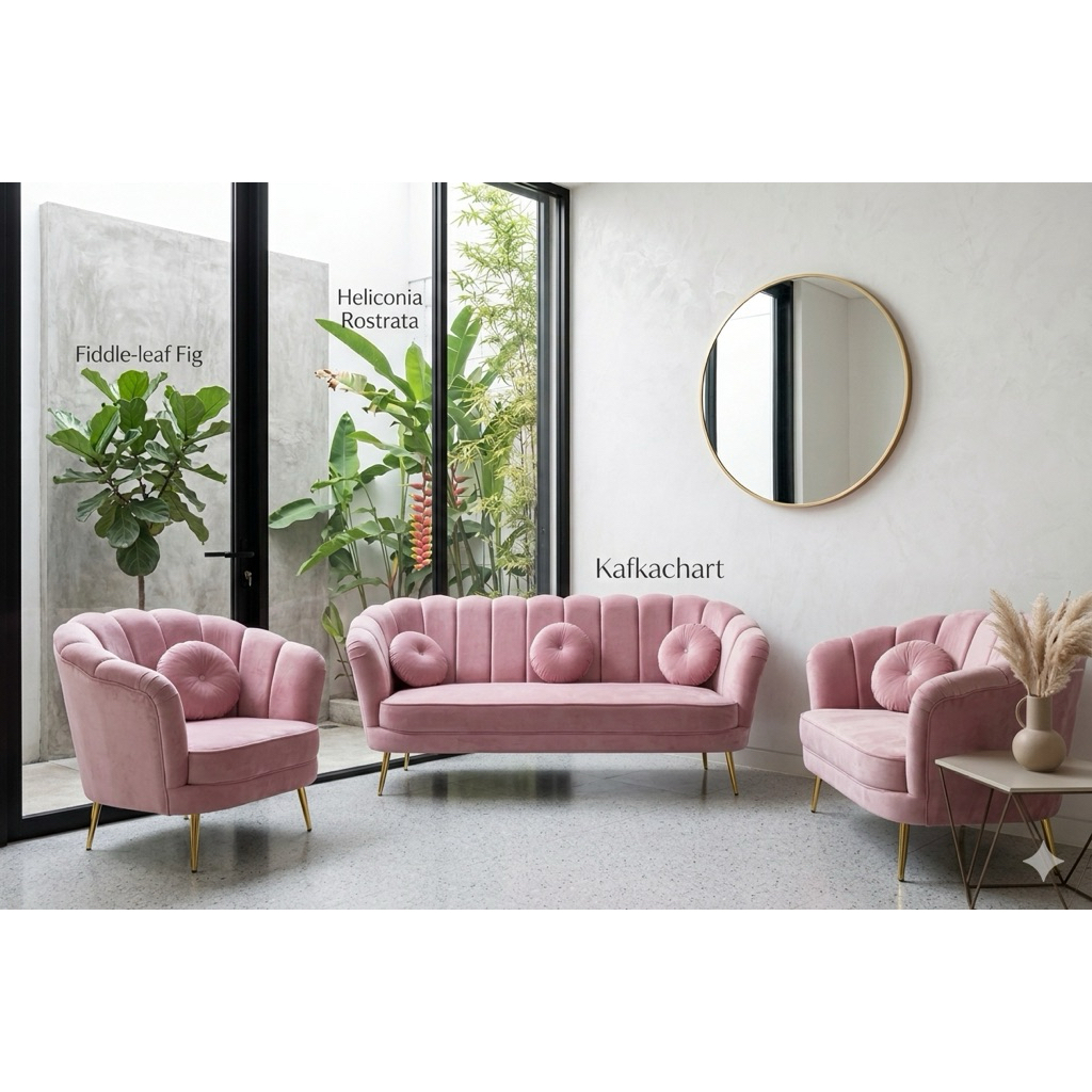 Sofa Kerang 1 Set Sofa Manten Minimalis Modern Sofa
