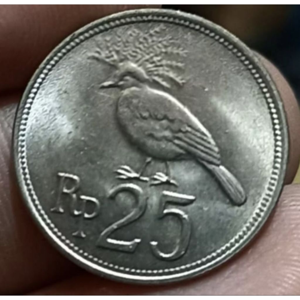 uang koin 25 rupiah 1971 bagus kinclong asli