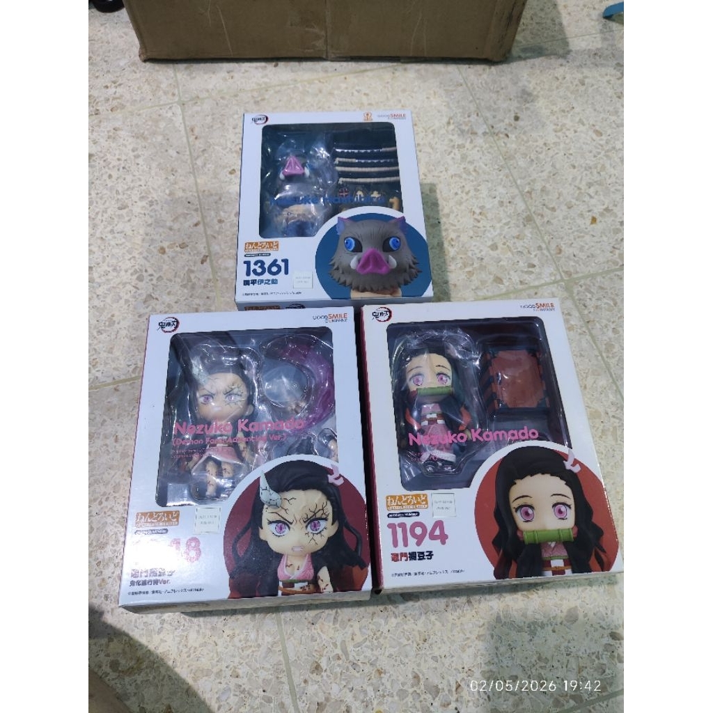 Nendoroid Inosuke Hashibira Nezuko Kamado normal Nezuko Kamado demon form awakening ver ori