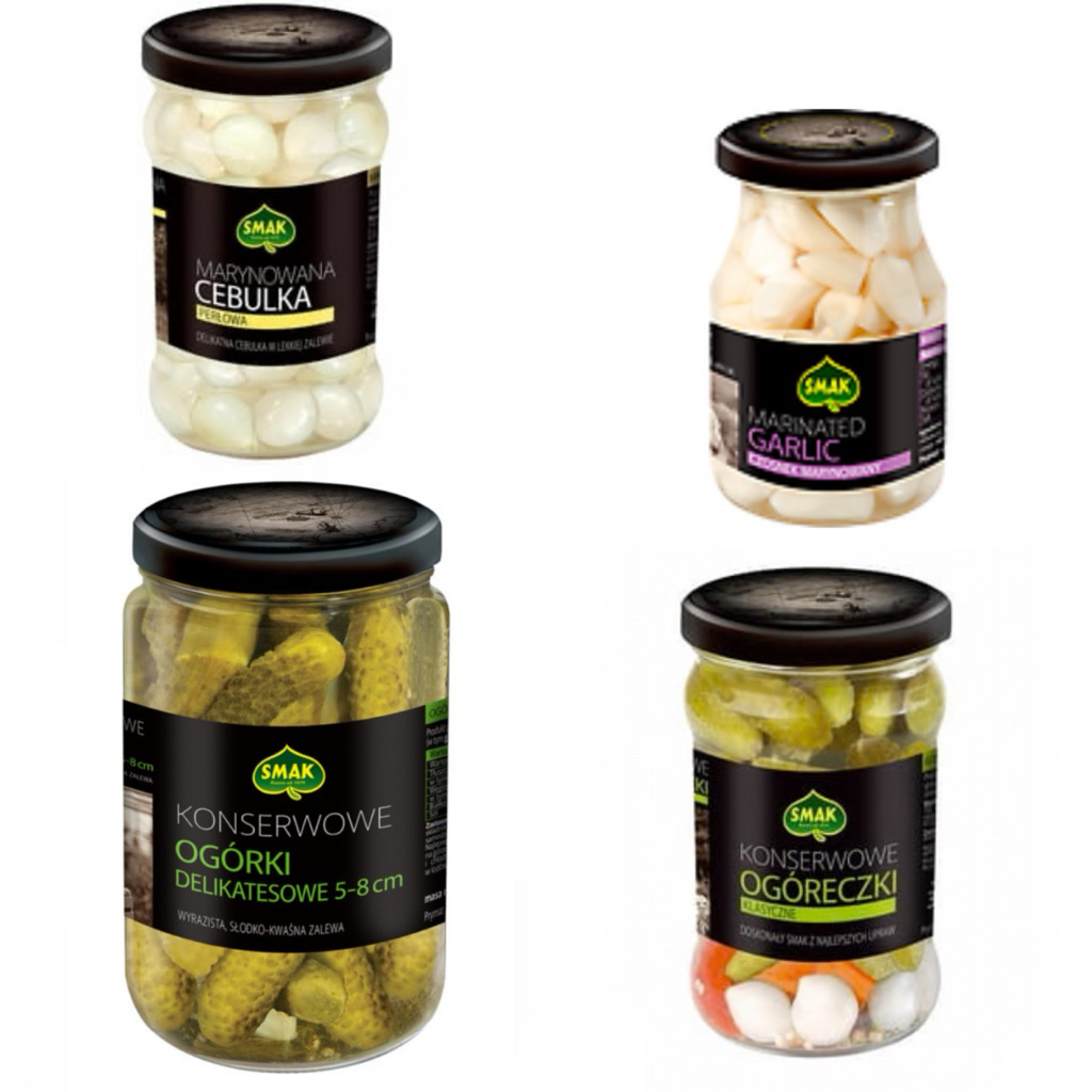 Smak Konserwowe Ogoreczki Klasyczne 150gr / Smak Konserwowe Ogoreczki Delikatesowe 5-8 cm 680gr / Sm