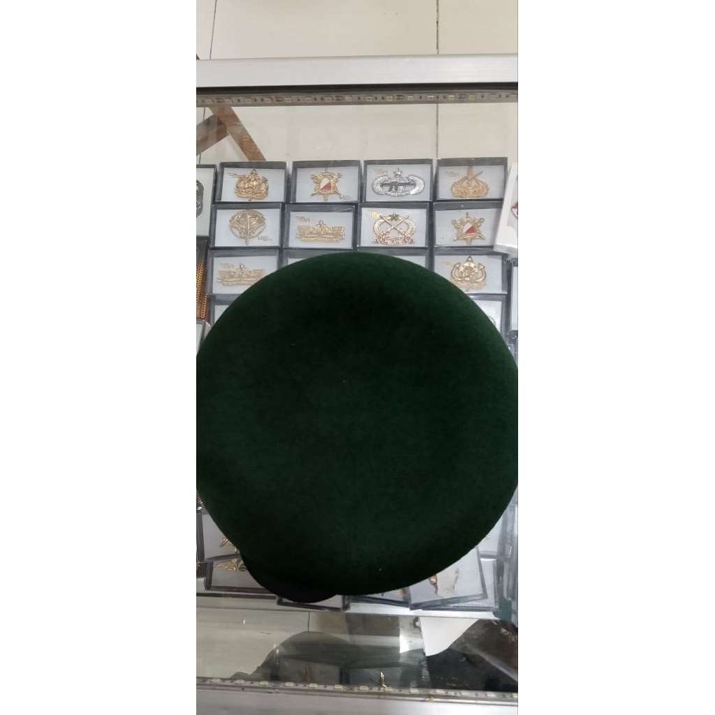 TOPI BARET WOOL HIJAU BARET KOSTRAD HIJAU BARET KOSTRAD