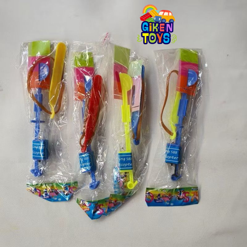 10 Pcs Baling Jepret Lampu - Mainan Panah Lampu Terbang Amazing Helicopter