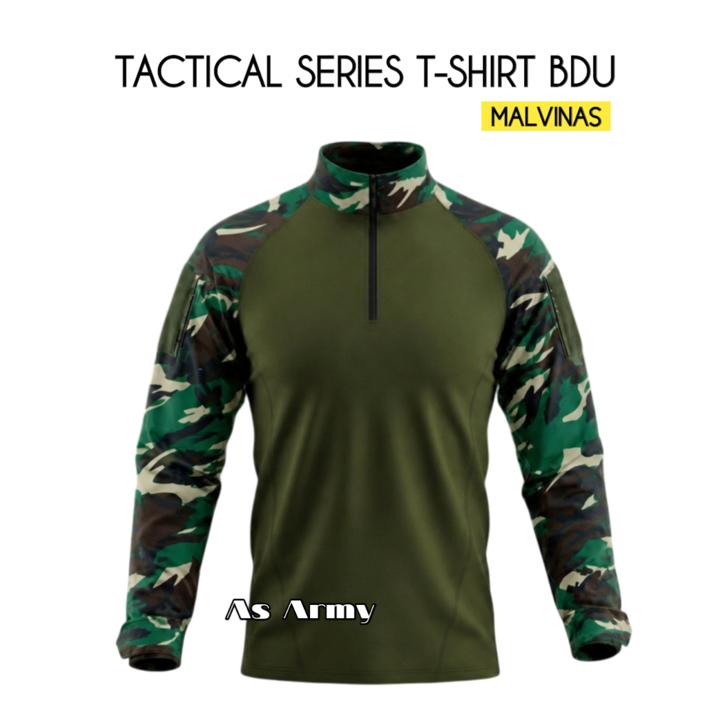KAOS BDU TACTICAL LORENG MALVINAS TNI BAHAN DRYFIT