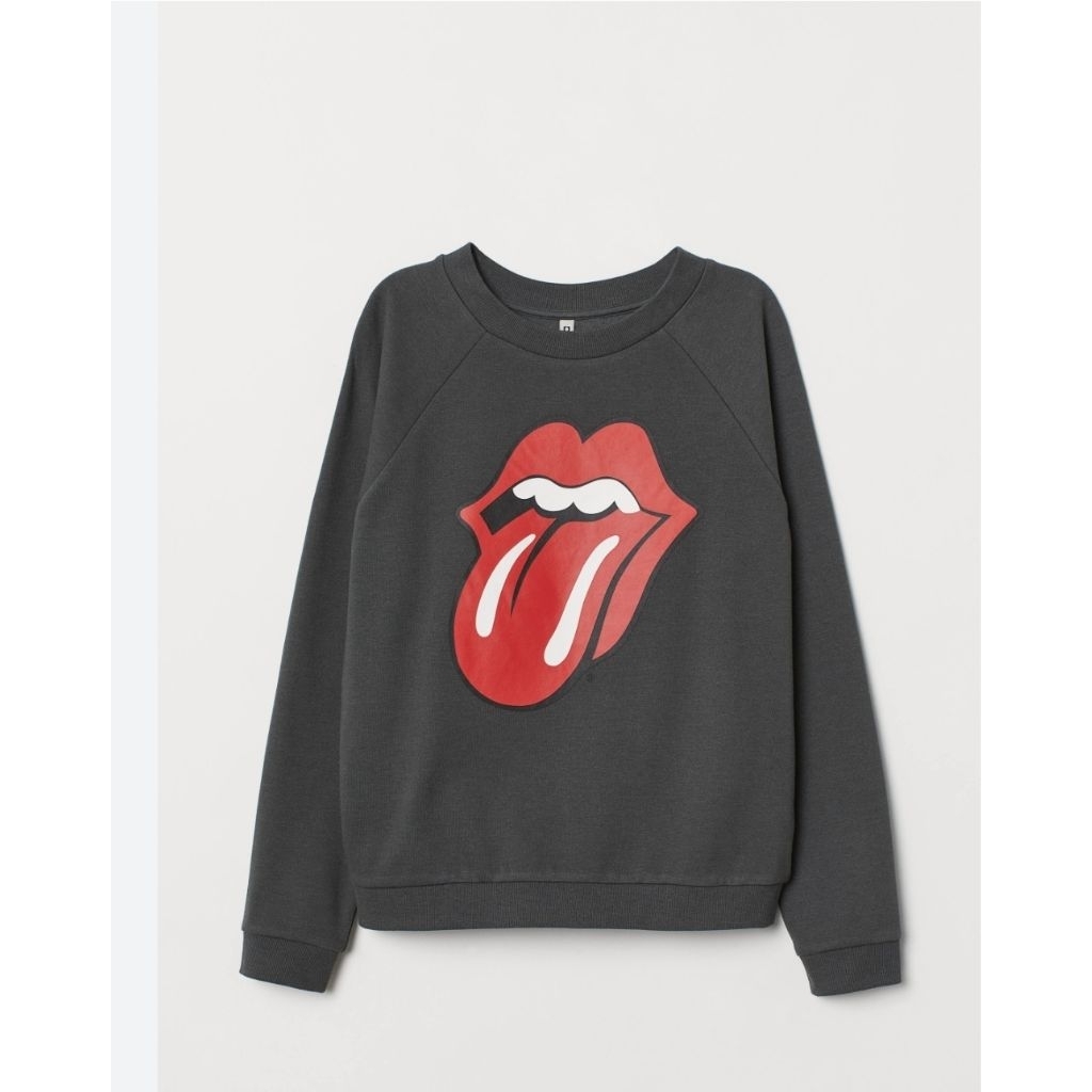 H&M X Rolling Stone Printed Sweatshirt