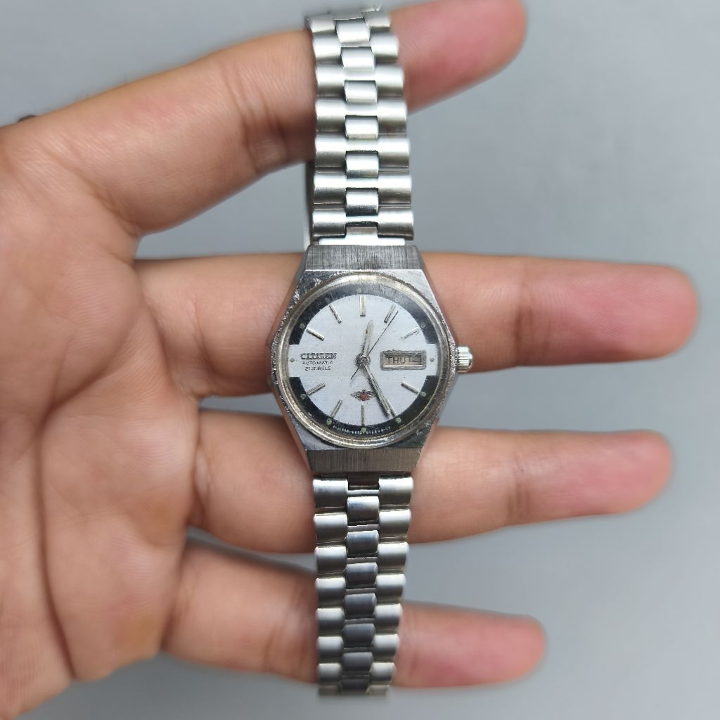 JAM TANGAN CITIZEN EAGLE 7 AUTOMATIC MANUAL MEKANIK VINTAGE BEKAS SECOND