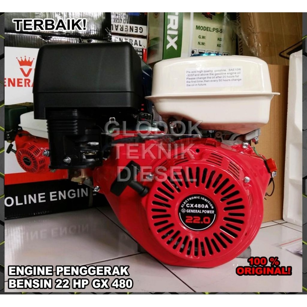 MESIN ROBIN KATO 22HP GX480 PUTARAN LAMBAT 2:1 / ROBIN GX480 GENERAL