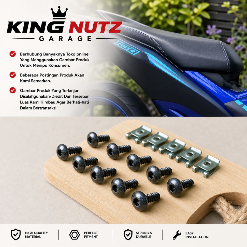 Baut Fullset Cover Body Belakang Mx-King 150/baut body Mx-King 150