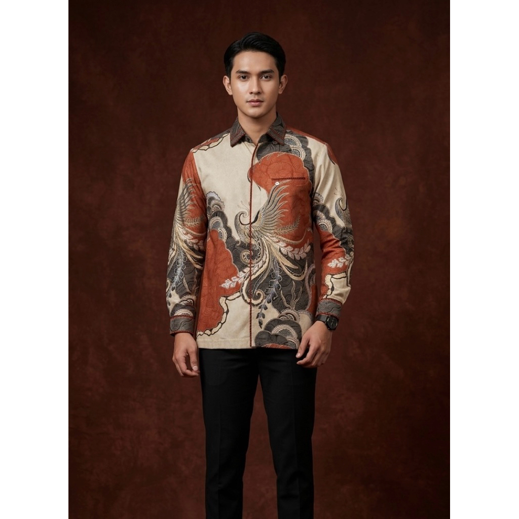 Batik Cantieq Exclusive - NIRWANA | Batik premium  sutra atbm bordir smock mewah | Kemeja batik pria