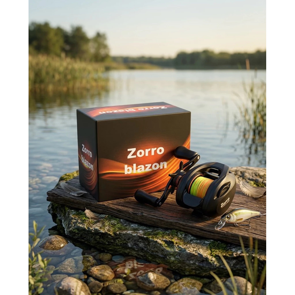 REEL ZORRO BLAZON | BAITCASTING | CARBON BODY | DRAG CLICKER | 7:2:1 GEAR RATIO | N+1 BALL BEARINGS