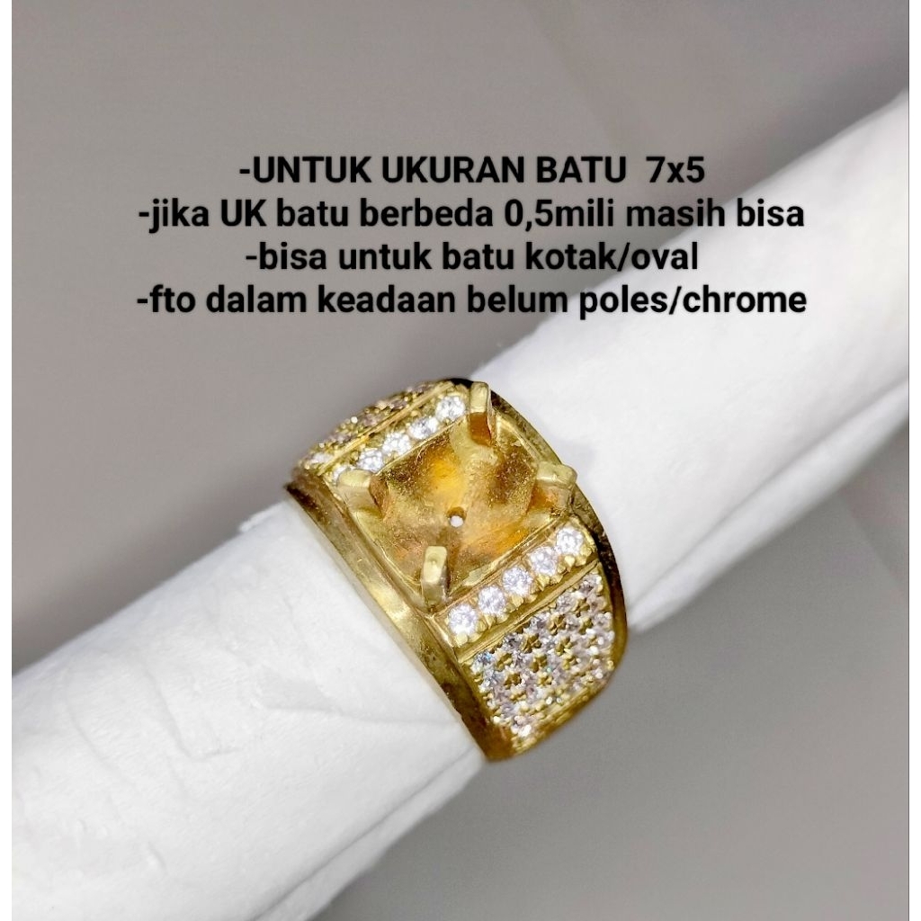 RING KUNSAR TERBARU MODEL PERAK MICROSETTING