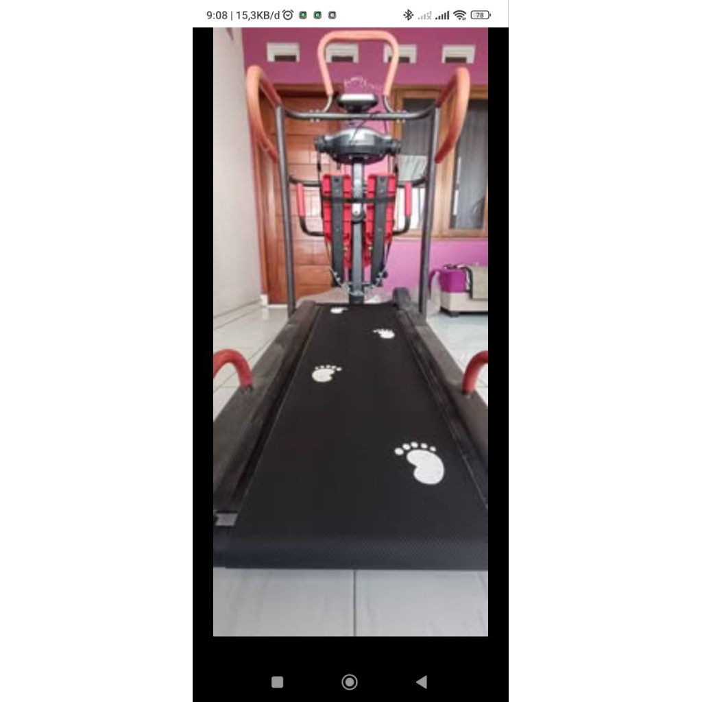 Alat Olahraga di Rumah Treadmill Manual Bekas Murah Berkualitas Gratis Ongkir