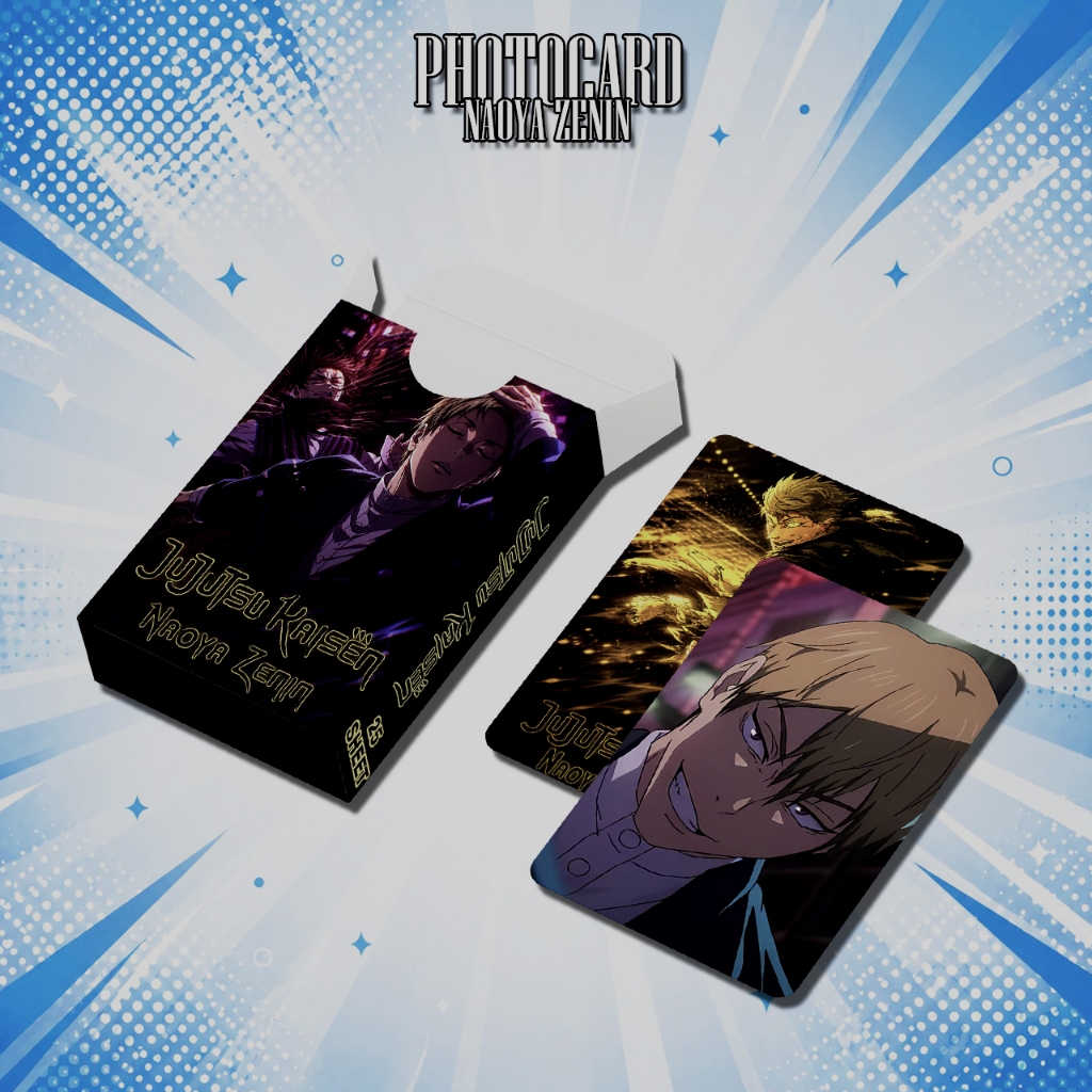 Photocard Jujutsu Kaisen Naoya Zenin Ilustrasi Anime Kartu Koleksi Anime