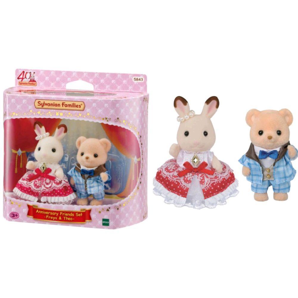 Mainan Anak Sylvanian Families 40th Anniversary Friends Set Freya & Theo 5843