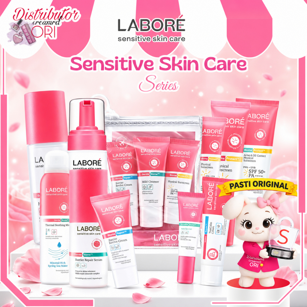 LABORE Sensitive Skin Care | BARRIER REVIVE CREAM | PROTECT ACNE&OIL SPF50 ML | MILD CLEANSER 100 ML
