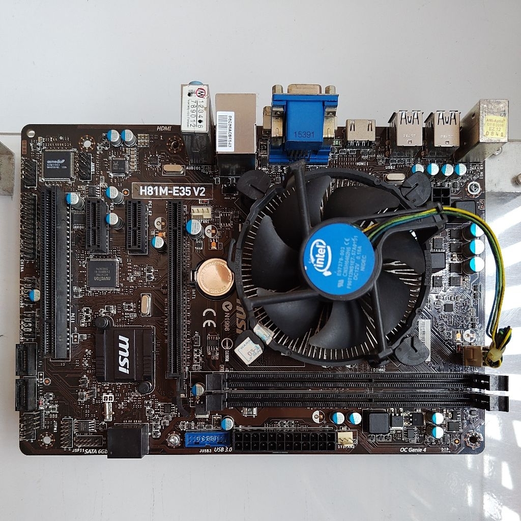 Motherboard MSI H81M-E35 V2+prosesor core i3-4150 CPU @3.50GHz