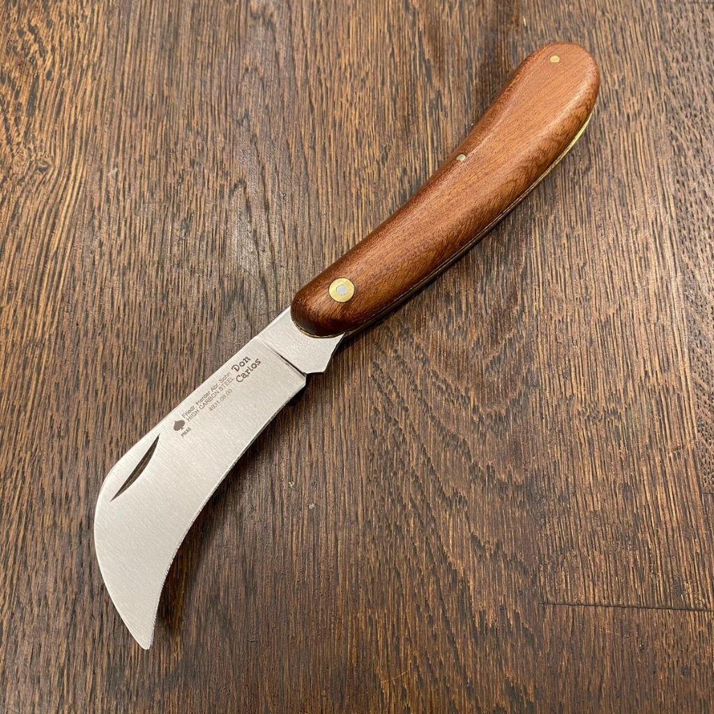 Friedr Herder Don Carlos PIKAS Hook Knife Herder Solingen - Pisau Lipat Carbon Steel Original Jerman