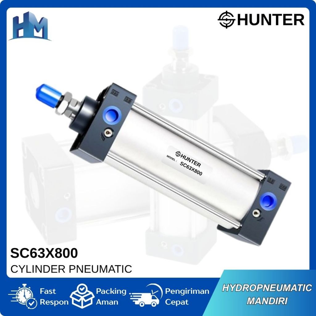 CYLINDER PNEUMATIC HUNTER SC-63X800 / SC63X800-S