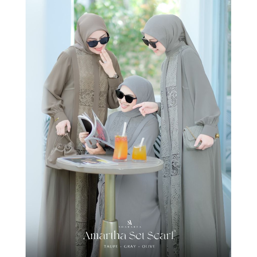 Amartha set scarf(set scarf)by shararea