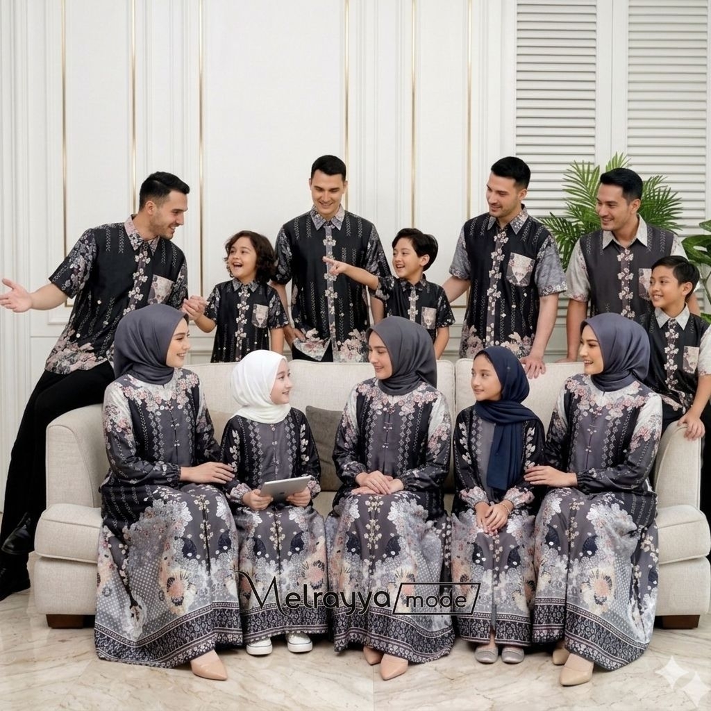 Baju couple sarimbit keluarga silk premium|Gamis sarimbit kekinian 2026|Gamis couple ayah bunda dan 