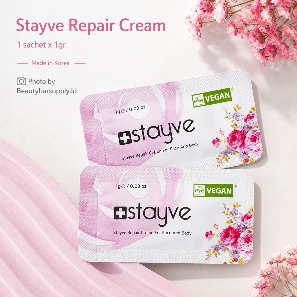 [ ECERAN ] Stayve new vegan reveal cream repair after care sulam mts bb glow