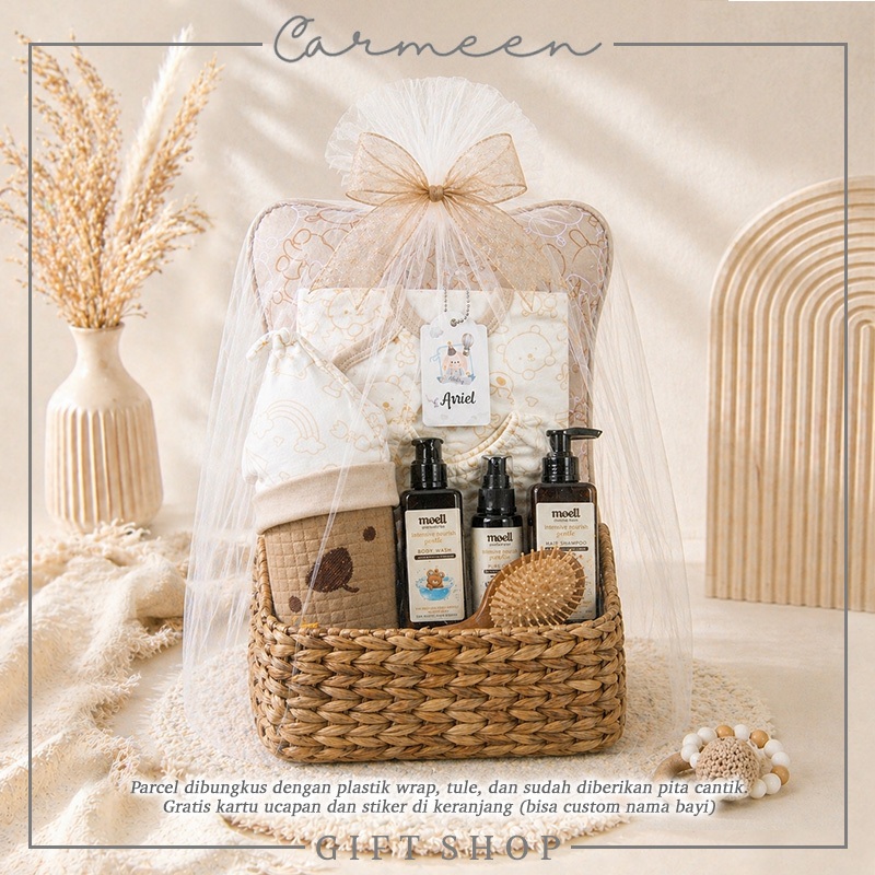 Carmeen | Hampers Moell Sweety Set / Baby Gift Set Box Series / Box Hampers  Parcel Hadiah Lahiran B