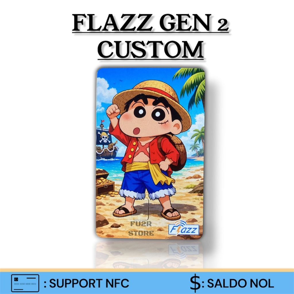 KARTU ETOLL FLAZZ BCA GEN 2 CUSTOM UV - SHINCHAN BEACH