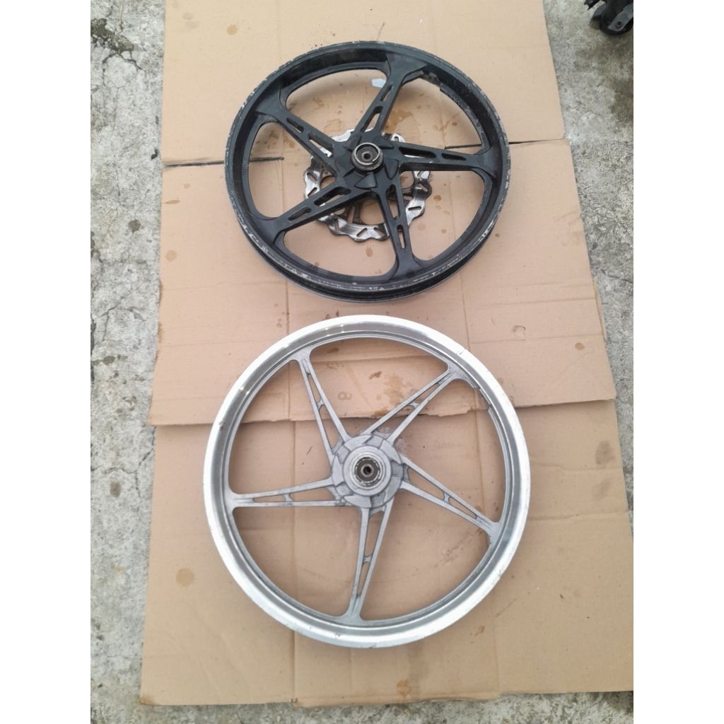 roda velg pelek depan jupiter z jupiter mx original ( lepasan motor )