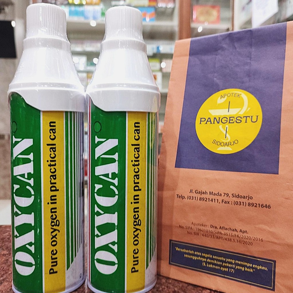 Oxycan 1 Botol Tabung 500cc / Oksigen Portable Sekali Pakai / Oxican Oxygen Darurat / Oksican Osican