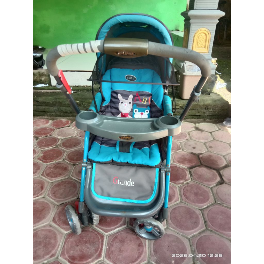 stroler bayi pliko grande dorongan roda bayi mainan kereta dorong pliko 2 arah 3 posisi  stroler lip