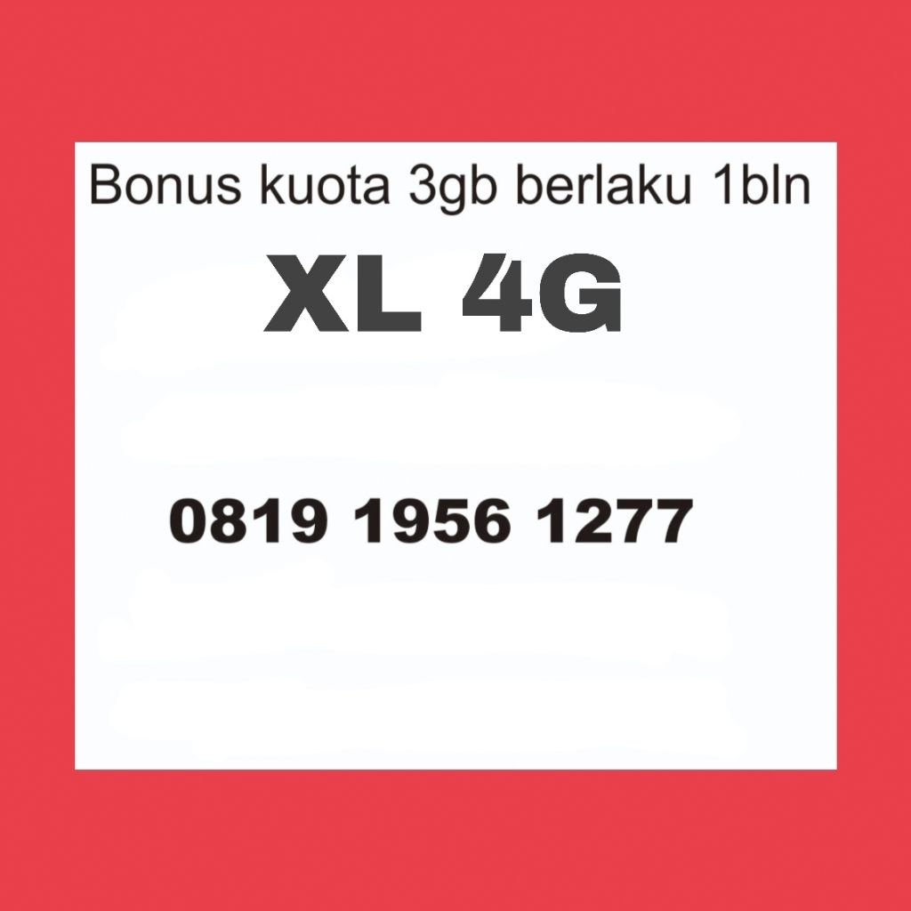 NOMOR CANTIK XL HOKI chip sudah support sinyal 5G
