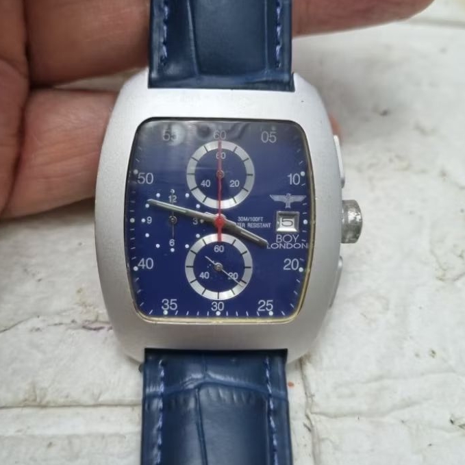 arloji jam tangan CHRONO merk BOY LONDON ORY model vintage limited stok