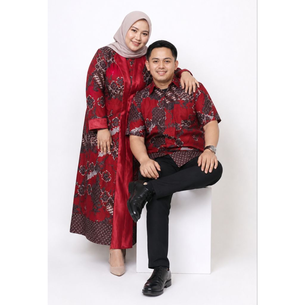 Couple Gamis Big Size//Gamis Jumbo//Seragam Muslim//Baju Big Size/Baju LD 130 cm/LD 120 cm/XXXXL