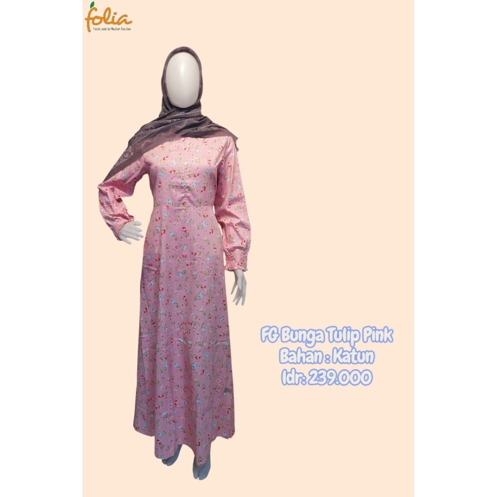 Folia & Milli Gamis Dewasa Polos Motif Daily |Gamis Dewasa Promo| Gamis Dewasa Sale Adem Nyaman