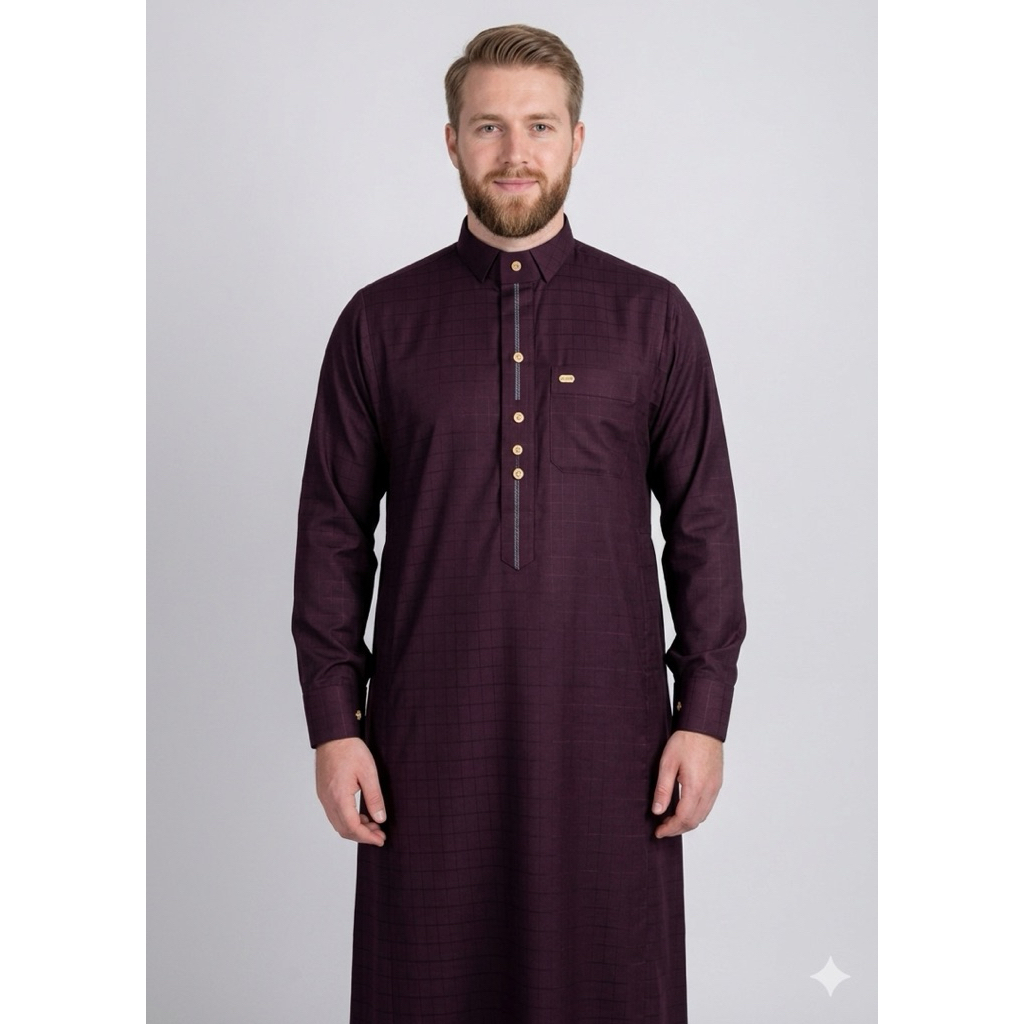 Gamis saudi al noor poliester premium