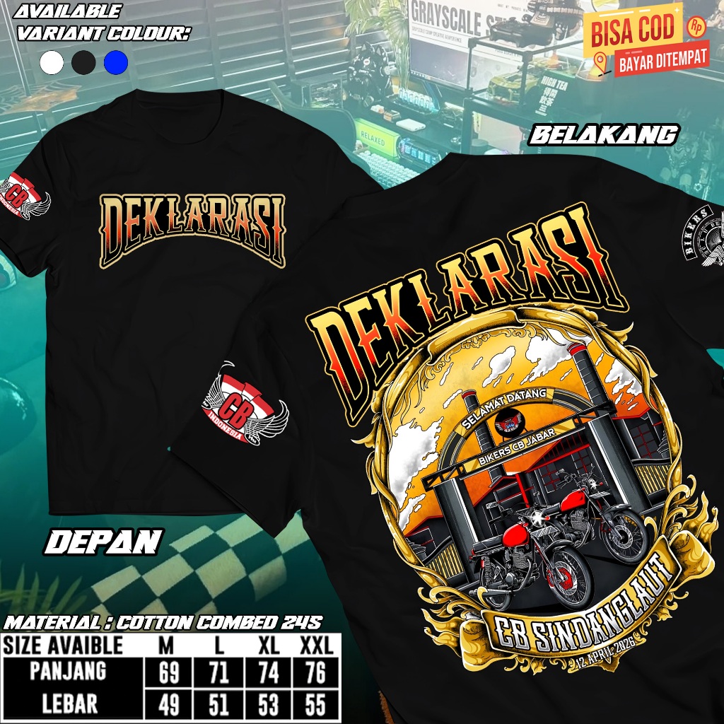 Kaos Deklarasi CB Sidang Laut 12 JABAR 2026