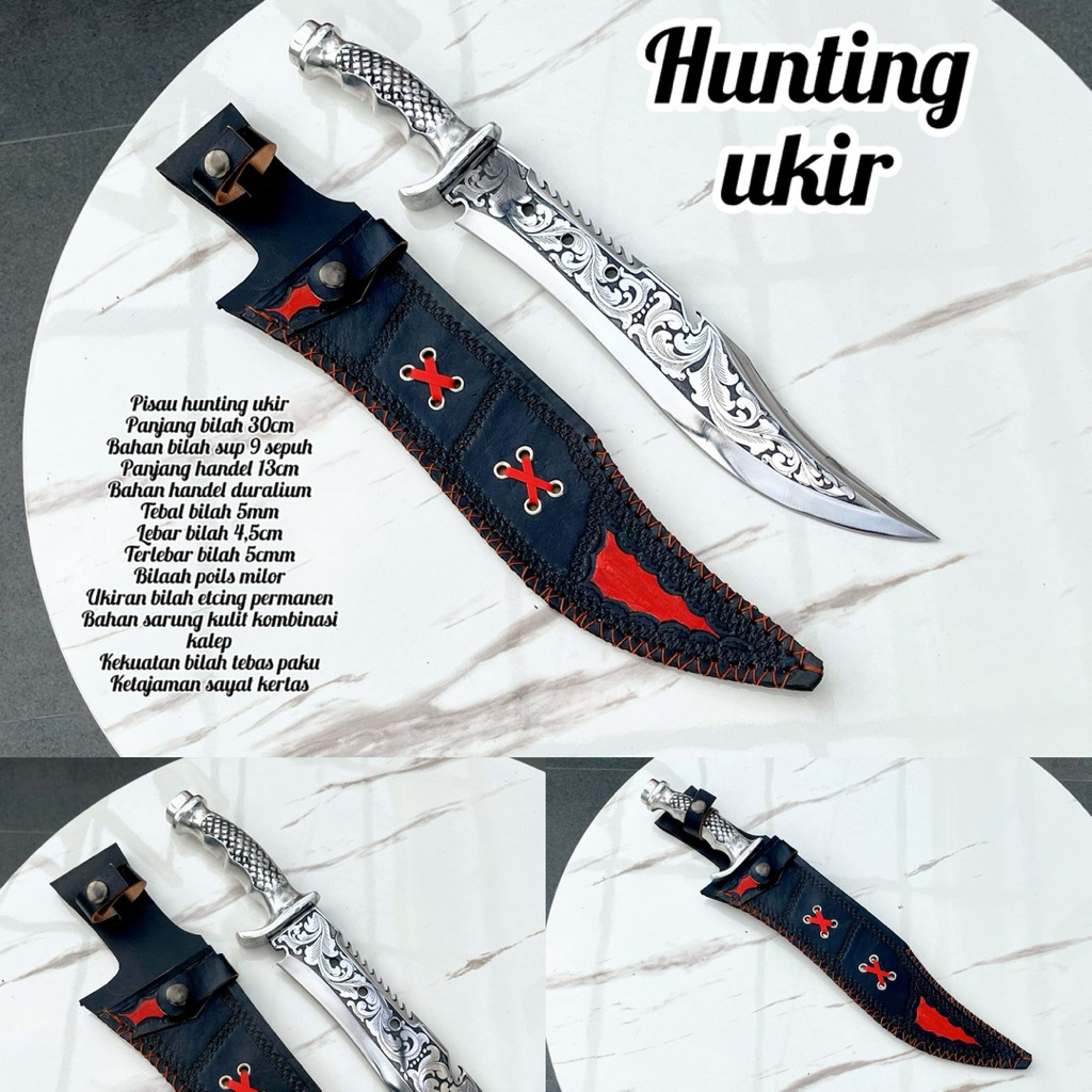 PISAU HUNTING TACTICAL OUTDOOR BAJA PER 30 cm
