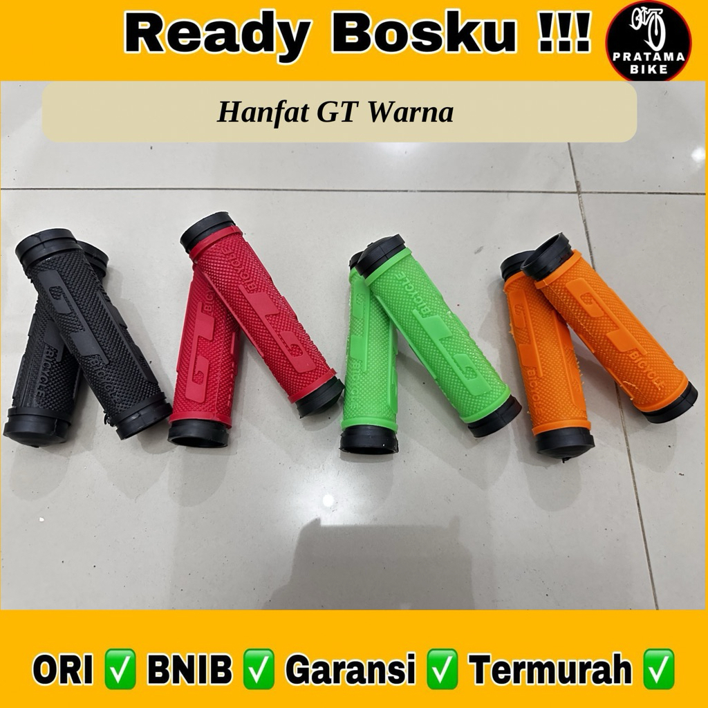Handgrip Hanfat Hand Grip Sarung Stir Setir Sepeda Mini CTB MTB BMX Federal Lipat Minion GT Warna Mu